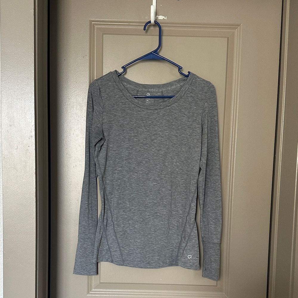 GapFit Heather Gray Long Sleeve Shirt